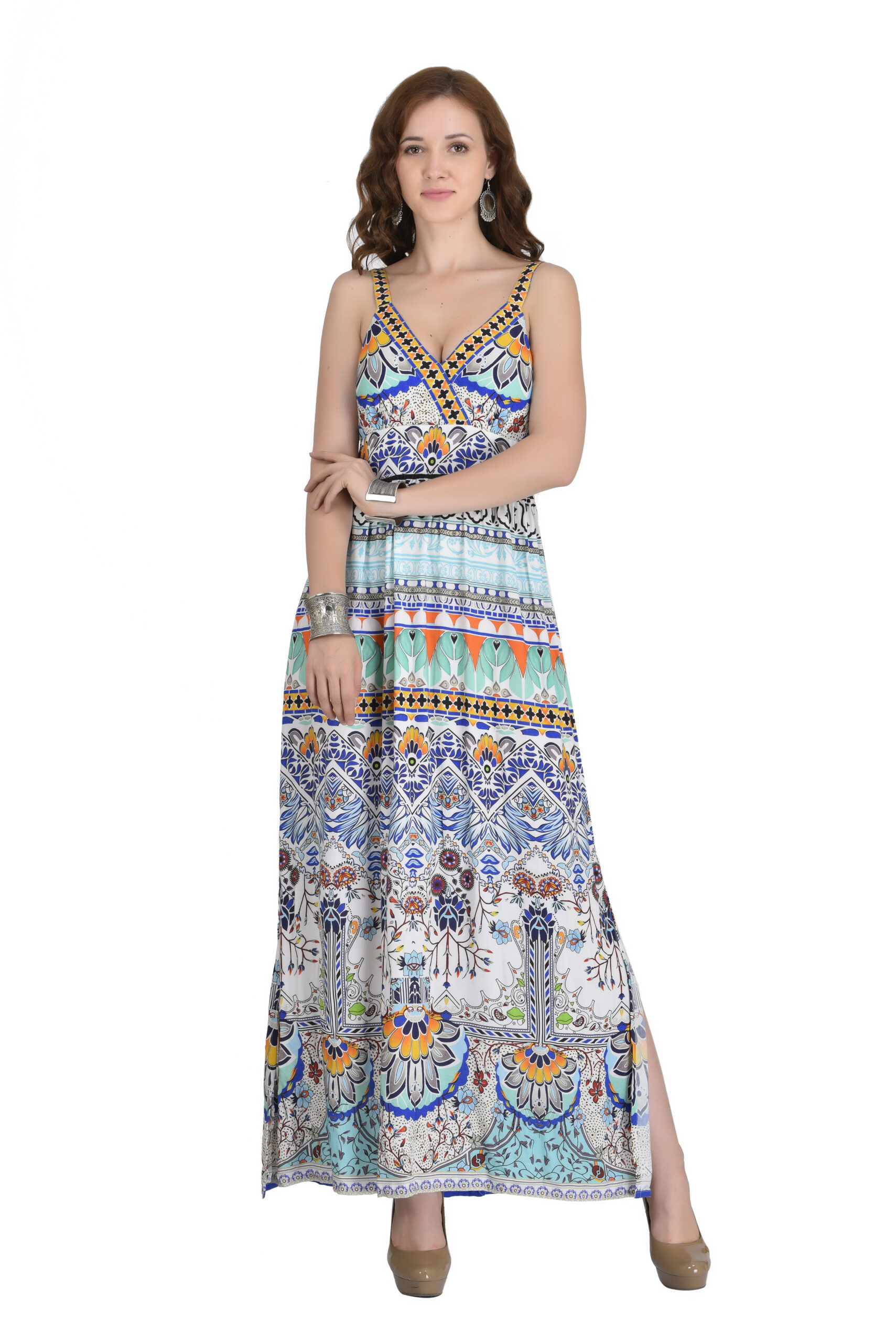 Long Print Dress (2)