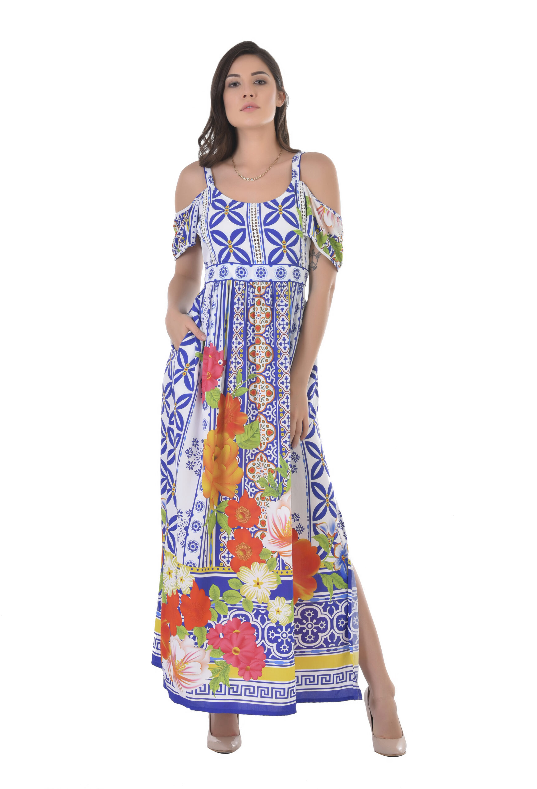 Long Print Dress (3)