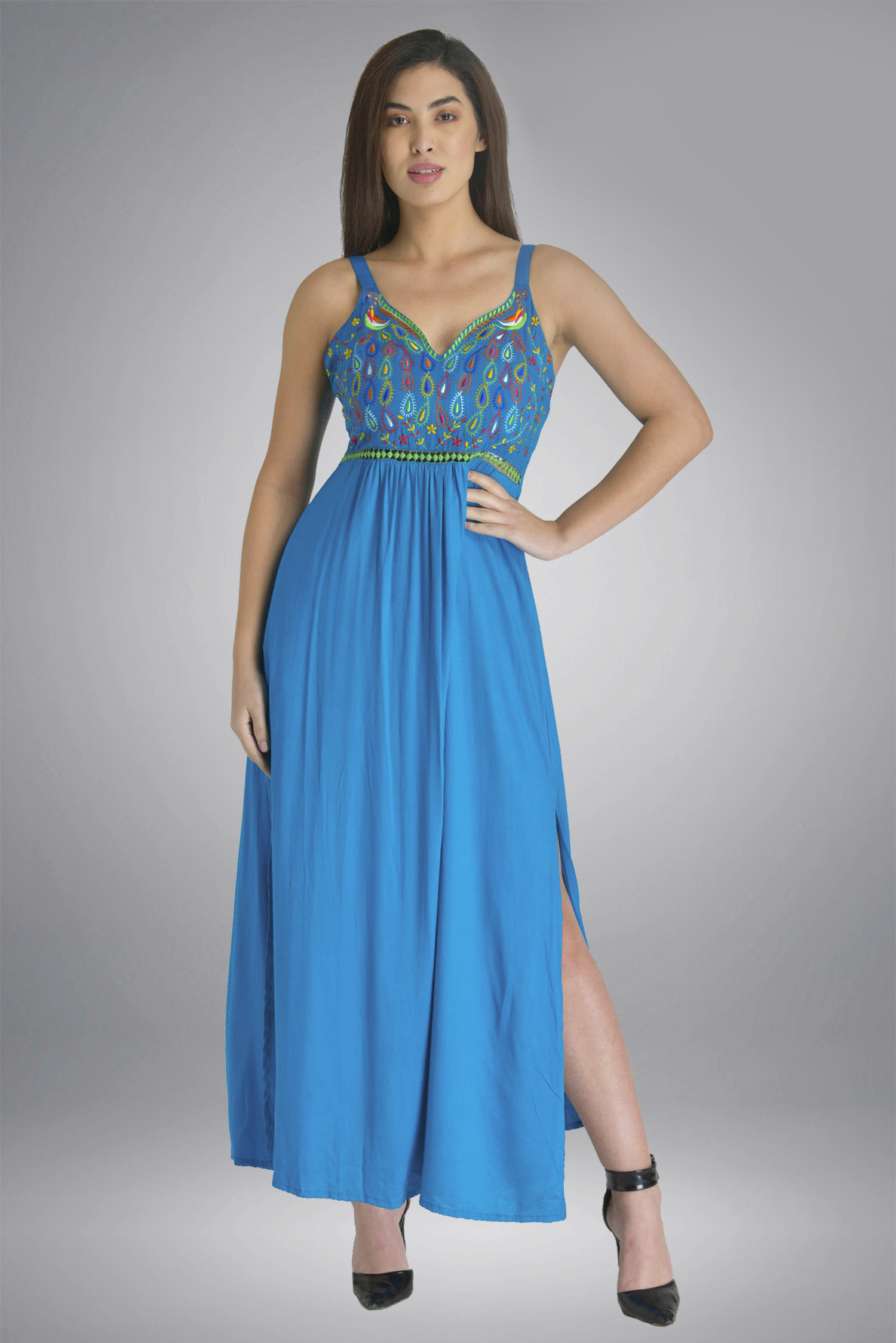 Long Solid Dress (6)