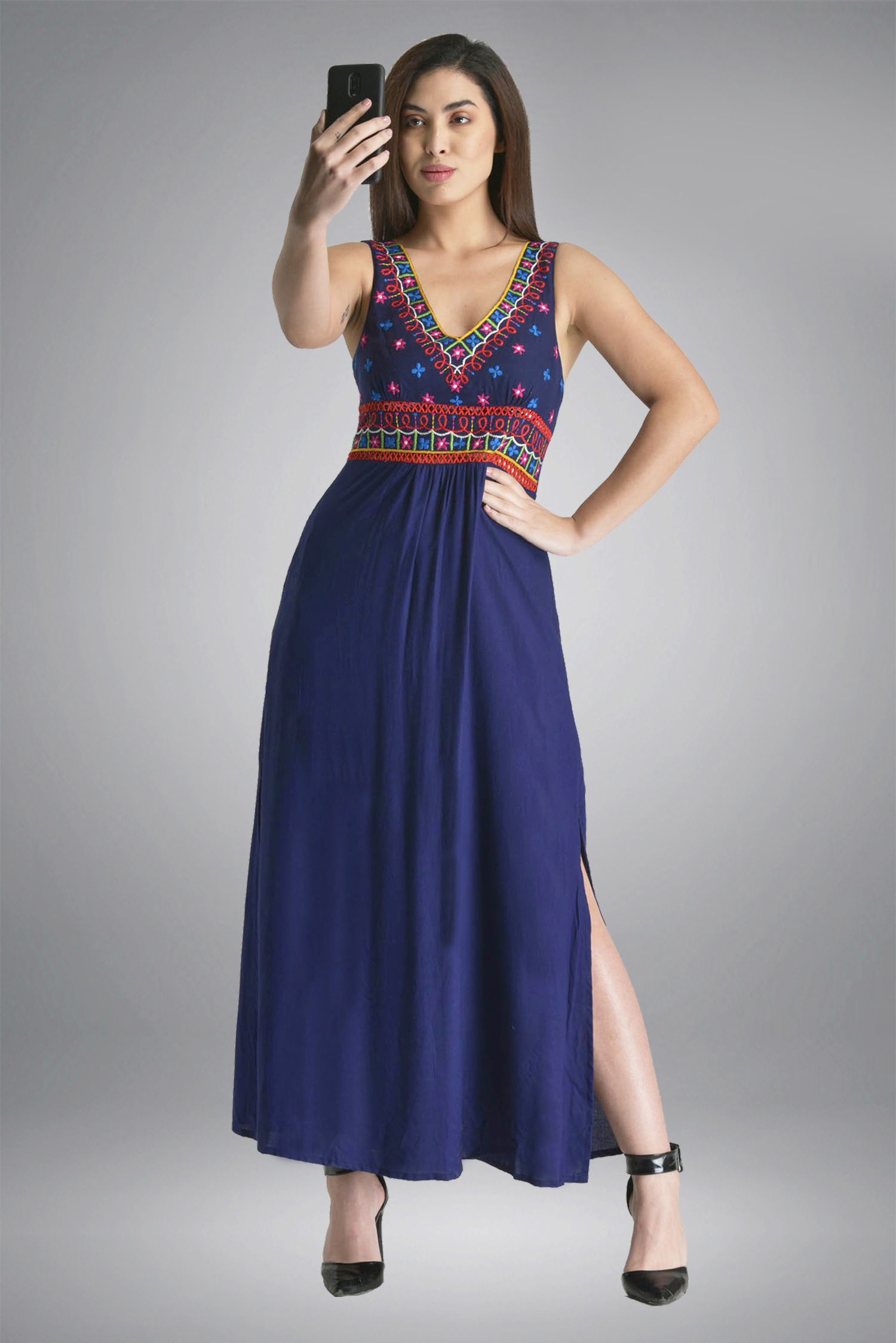 Long Solid Dress (7)